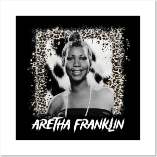Aretha's Signature Style Soulful Music Tee Posters and Art